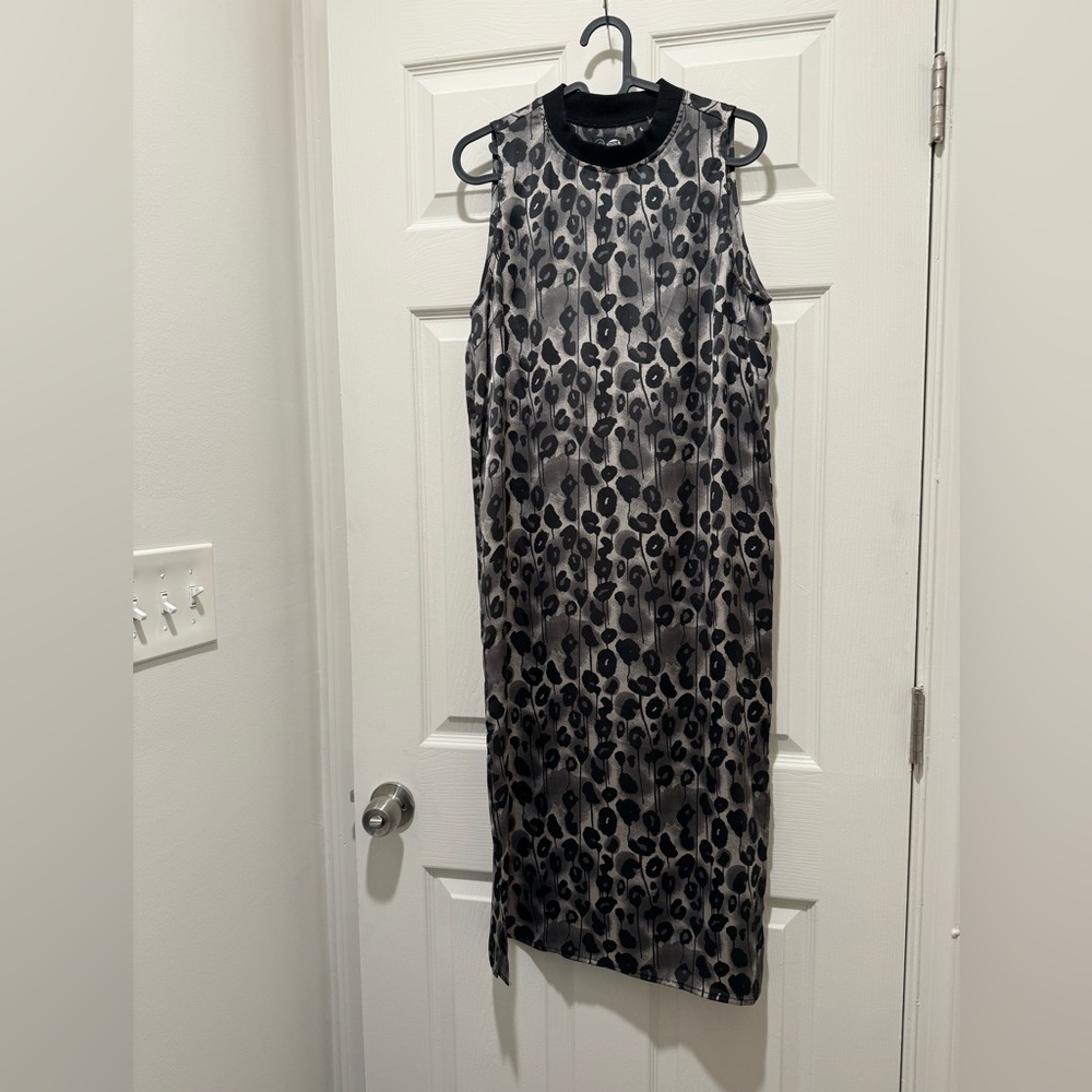 Snow Leopard Silk Dress